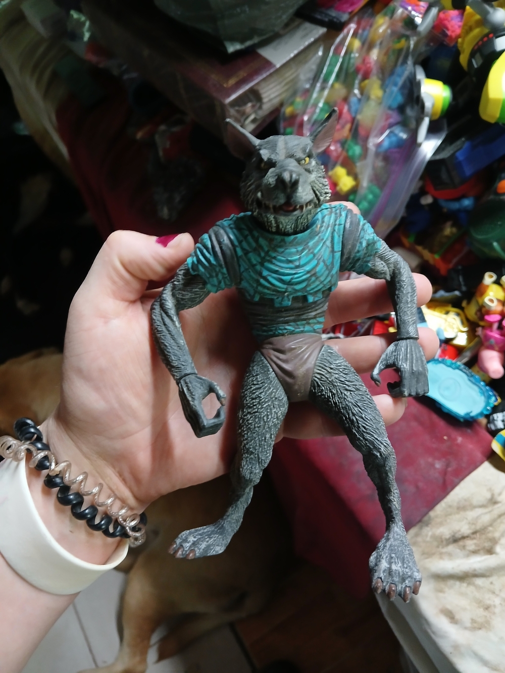Grenix Mucktail action figure, a Gnoll character from the EverQuest fantasy game